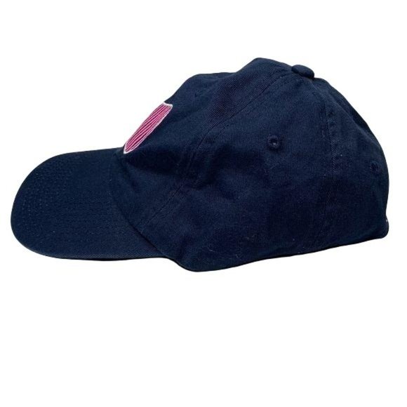 Southern Girl Prep Baseball Hat Navy Pink Bow Prep Embroidered Adjustable - Picture 2 of 7